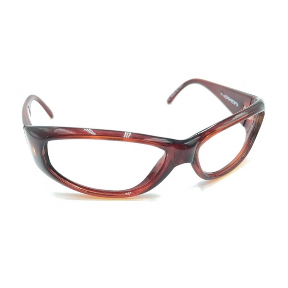 Hoven Moxi Transparent Red Orange Wrap Sunglasses Frames Italy Men Women Sports - Picture 1 of 12